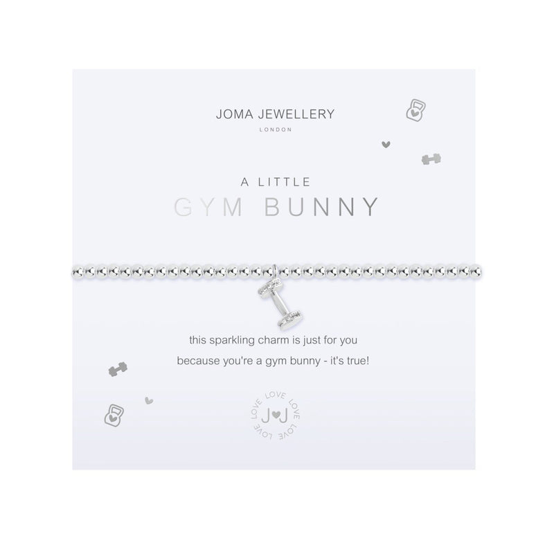A Little 'Gym Bunny' Bracelet | Silver Plated