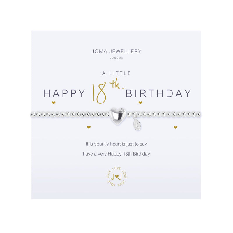 A Little 'Happy 18th Birthday' Bracelet | Silver Plated