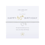A Little 'Happy 40th Birthday' Bracelet | Silver Plated