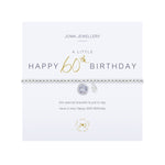 A Little 'Happy 60th Birthday' Bracelet | Silver Plated