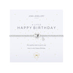 A Little 'Happy Birthday' Crystal Bracelet | Silver Plated
