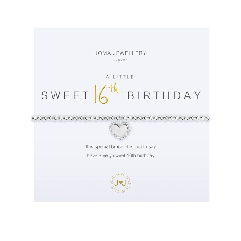A Little Happy 'Sweet 16th Birthday' Bracelet | Silver Plated