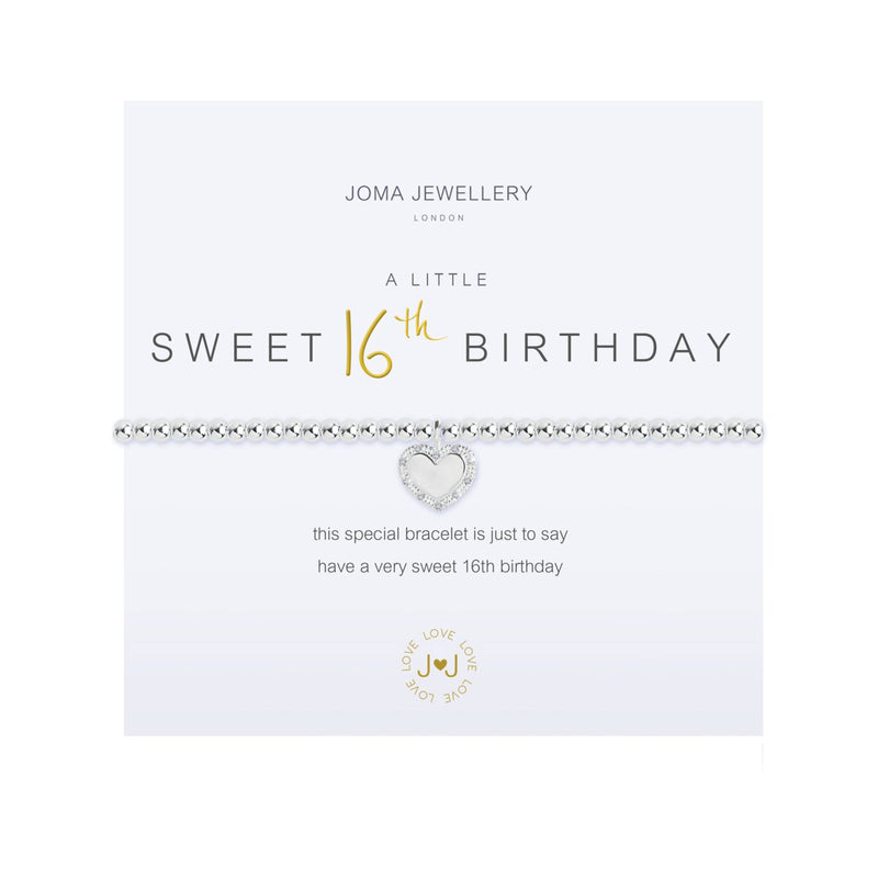 A Little Happy 'Sweet 16th Birthday' Bracelet | Silver Plated