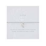 A Little 'July' Water Lily Birthflower Bracelet | Silver Plated
