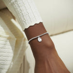 A Little 'July' Water Lily Birthflower Bracelet | Silver Plated