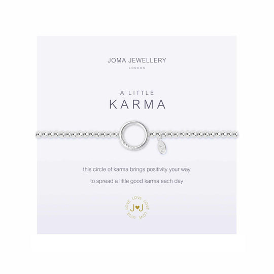 A Little 'Karma' Bracelet | Silver Plated