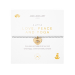 A Little 'Love, Peace and Yoga' Bracelet | Silver & Gold Plated
