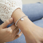 A Little 'Mummy To Be Forever Family' Spinning Bracelet | Silver Plated