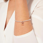 A Little 'Partners In Wine' Bracelet | Silver & Rose Gold Plated