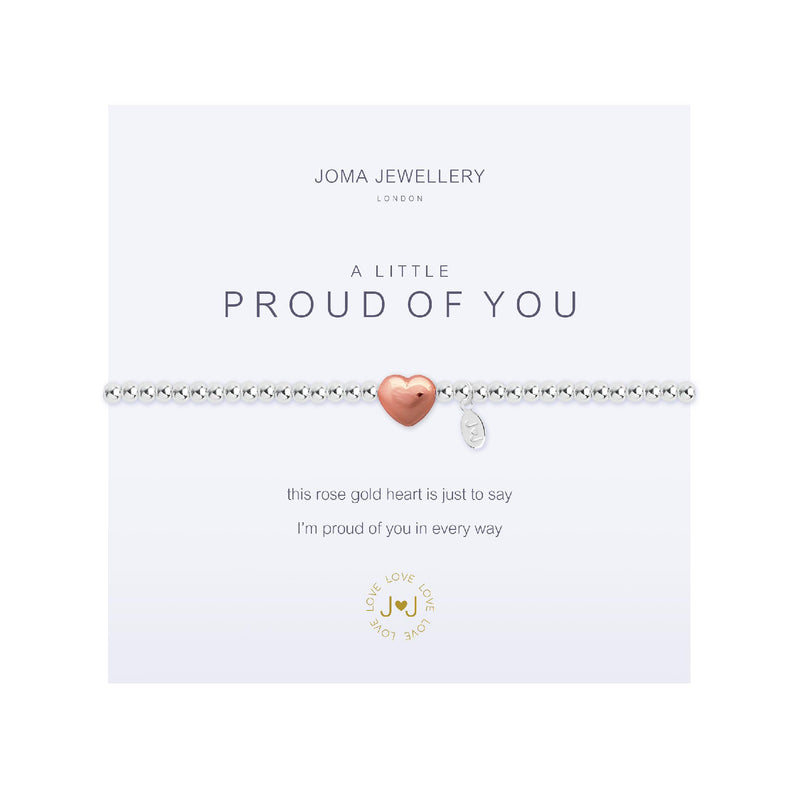 A Little 'Proud of You' Bracelet | Silver Plated & Rose Gold