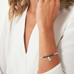 A Little September Birthstone Bracelet | Silver Plated with Lapis
