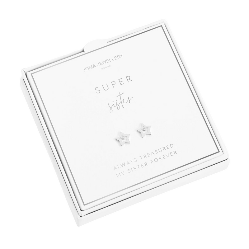 A Little 'Super Sister' Earrings | Silver Plated
