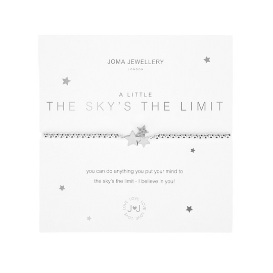 A Little 'The Sky's The Limit' Bracelet | Silver Plated