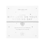A Little 'With Love On Your Wedding Day' Bracelet | Silver Plated