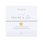 A Little 'You're A Star' Bracelet | Silver & Gold Plated