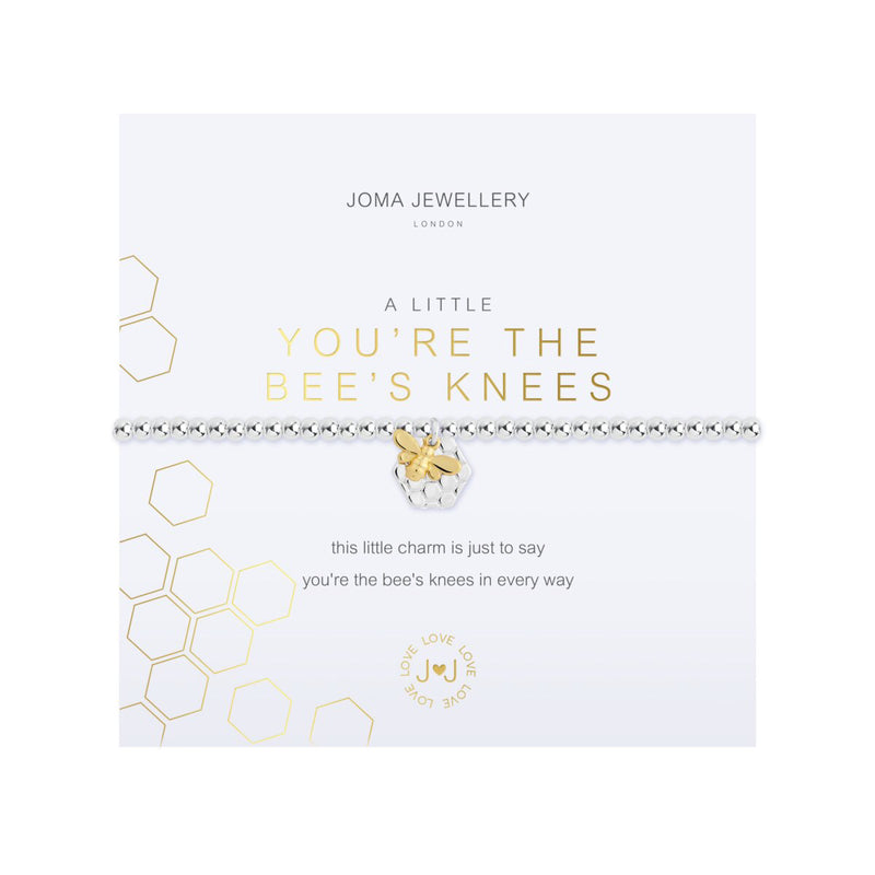 A Little 'You're The Bee's Knees' Bracelet | Silver & Gold Plated