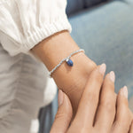 Affirmation Crystal 'Confidence' Bracelet | Silver Plated with Lapis Lazuli