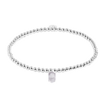 Affirmation Crystal 'Intuition' Bracelet | Silver Plated with Clear Quartz
