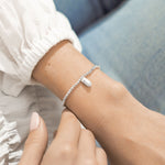 Affirmation Crystal 'Karma' Bracelet | Silver Plated with Howlite
