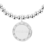 'Beautiful Friend' Celebration Bracelet Set | Silver Plated