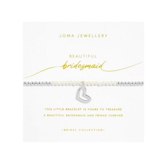 Bridal 'Bridesmaid' Bracelet | Silver Plated with Mother of Pearl