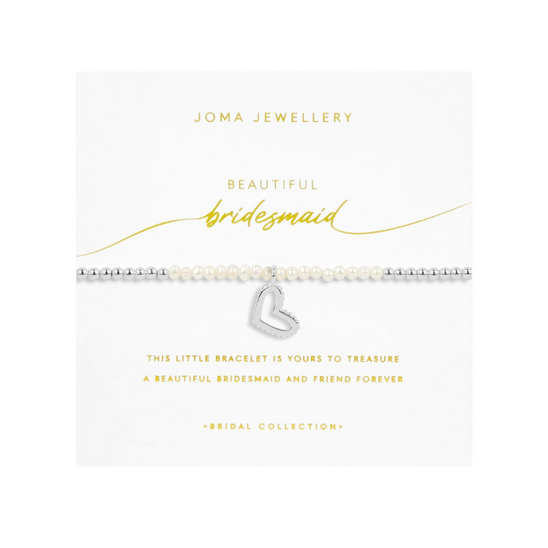 Bridal 'Bridesmaid' Bracelet | Silver Plated with Mother of Pearl