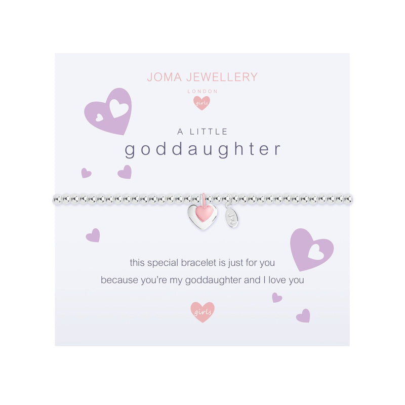 Children's A Little 'Goddaughter' Bracelet | Silver Plated