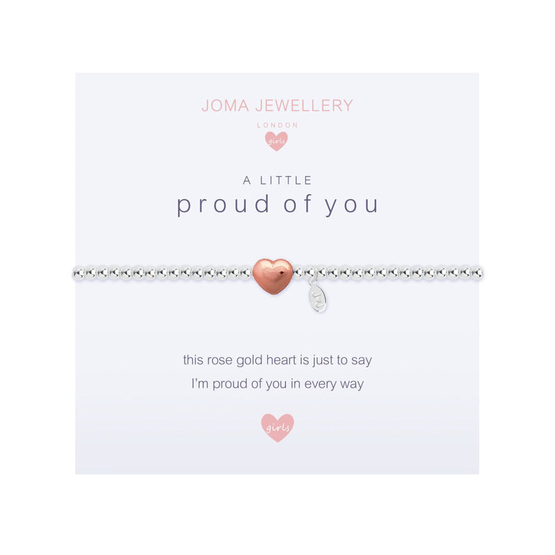 Children's A Little 'Proud Of You' Bracelet | Silver & Rose Gold Plated