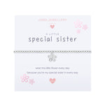Children's A Little 'Special Sister' Bracelet | Silver Plated