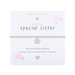 Children's A Little 'Special Sister' Bracelet | Silver Plated