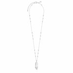 Freya Feather Necklace | Silver Plated