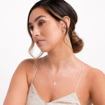 Freya Feather Necklace | Silver Plated