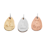 'Mindfulness' Affirmation Discs Necklace | Silver, Gold & Rose Gold Plated