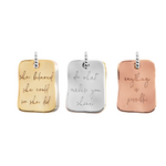 'Positivity' Affirmation Discs Necklace | Silver, Gold & Rose Gold Plated