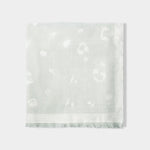 Leopard Print Blanket Scarf | Duck Egg Blue & White