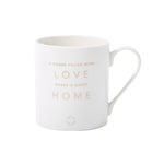 Porcelain Mug | A House Filled with Love Makes a Happy Home