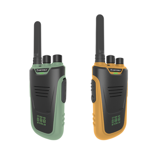 Rechargable Walkie Talkies | Green & Mustard