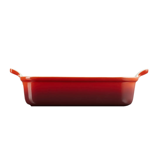 Deep Rectangular Heritage Dish | Stoneware | Cerise | 26cm