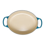Oval Cast Iron Casserole Dish | Deep Teal | 27cm