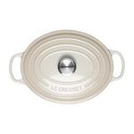 Oval Cast Iron Casserole Dish | Meringue | 29cm