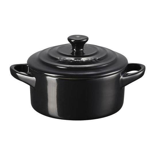 Petite Round Casserole Dish | Satin Black