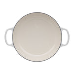 Shallow Cast Iron Casserole Dish | Meringue | 30cm