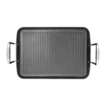 Toughened Ribbed Rectangular Grill | Non-Stick | 35cm