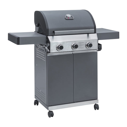 Classic 3 Burner Hybrid Barbecue | Matt Grey