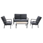 Monza 4 Seat Lounge Set with Coffee Table