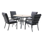 Monza 4 Seat Set with Highback Armchairs & 2.5m Parasol