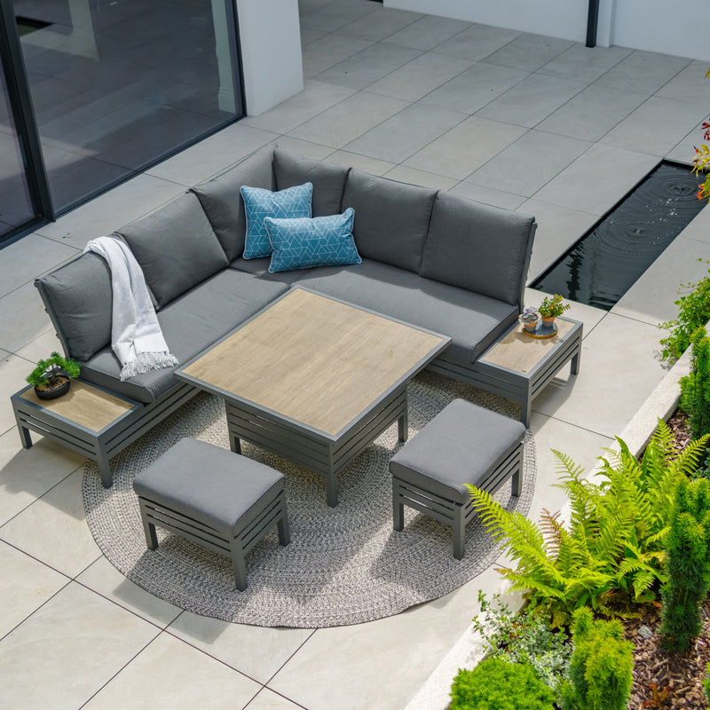 Monza Modular Dining Set & Adjustable Table | About Living