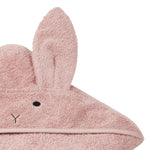 Augusta Rabbit Hooded Towel | Rose
