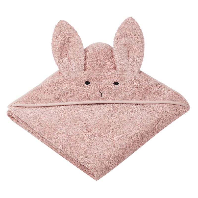 Augusta Rabbit Hooded Towel | Rose