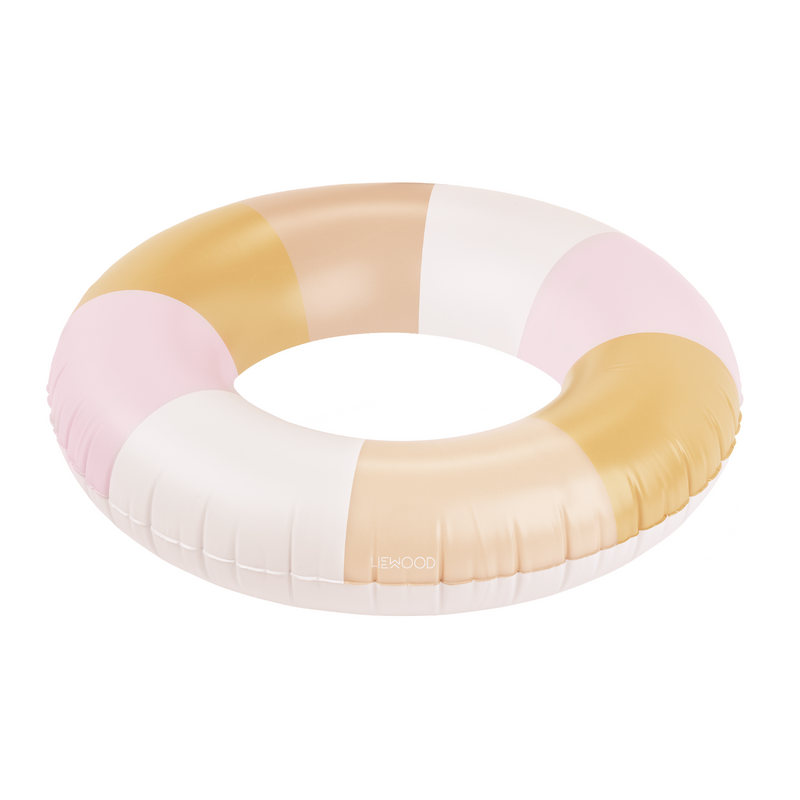 Donna Stripe Large Swim Ring | Apple Blossom